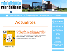 Tablet Screenshot of mediatheque-saintgermain.fr